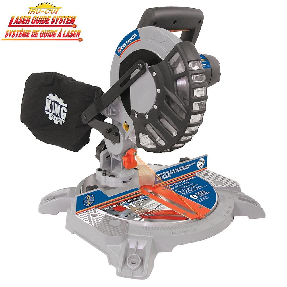 8-1/4" Compound miter saw with laser