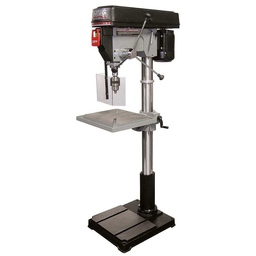 22&#34; Floor model drill press with safety guard and limit switch