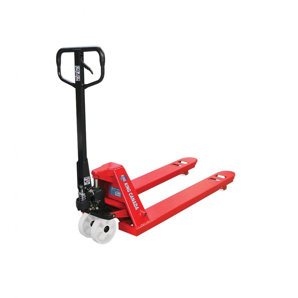 27&#34; x 48&#34; Pallet truck with nylon wheels