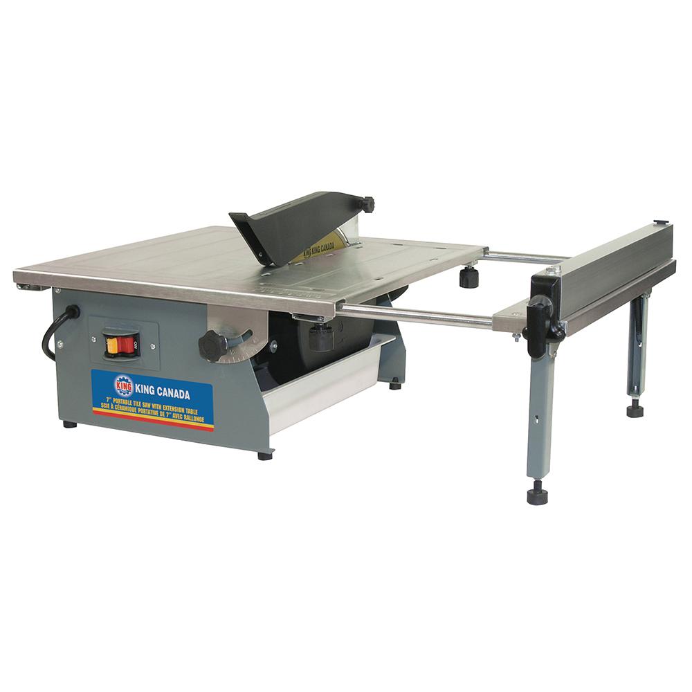 7&#34; Portable tile saw with extension table