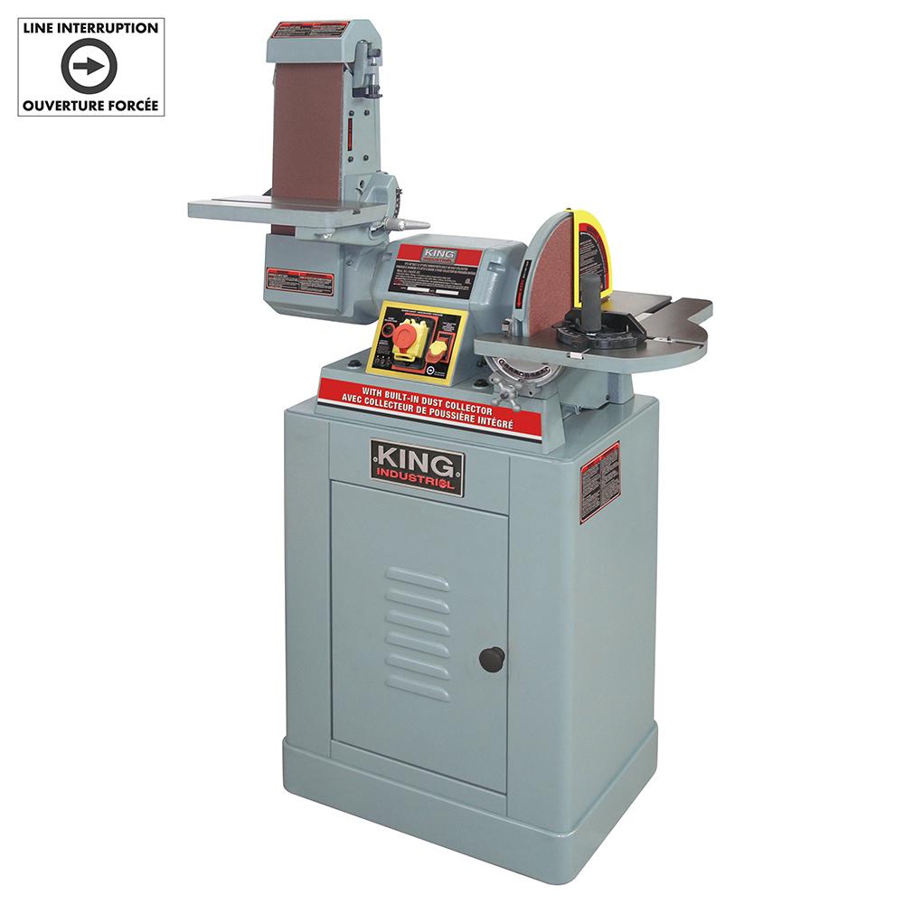 6&#34; x 48&#34; Belt & 12&#34; disc sander with built-in dust collector