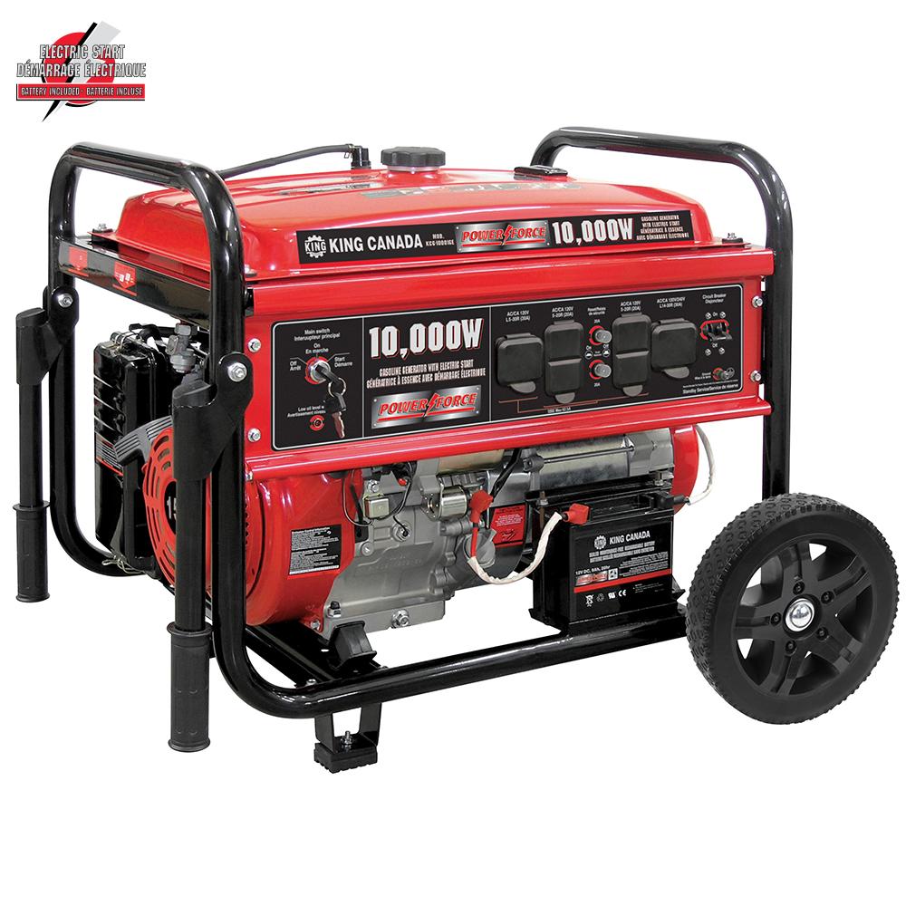 10,000W gasoline generator with electric start