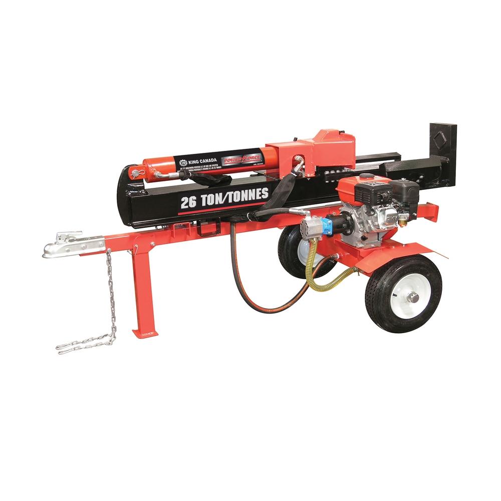 26 Ton horizontal/vertical 6.5 HP gas log splitter