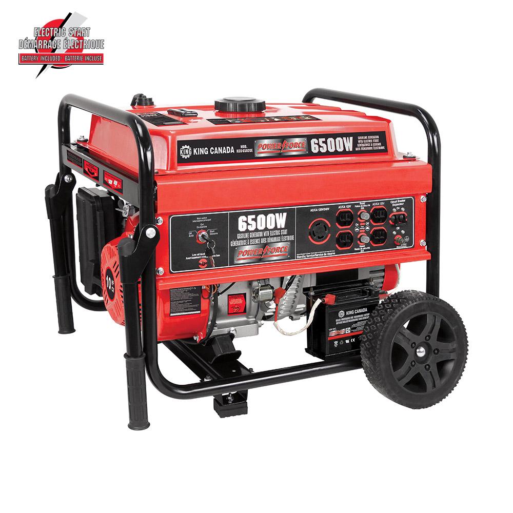 6500W gasoline generator with electric start