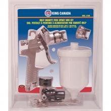 King Canada 8190 - HVLP gravity feed spray gun kit