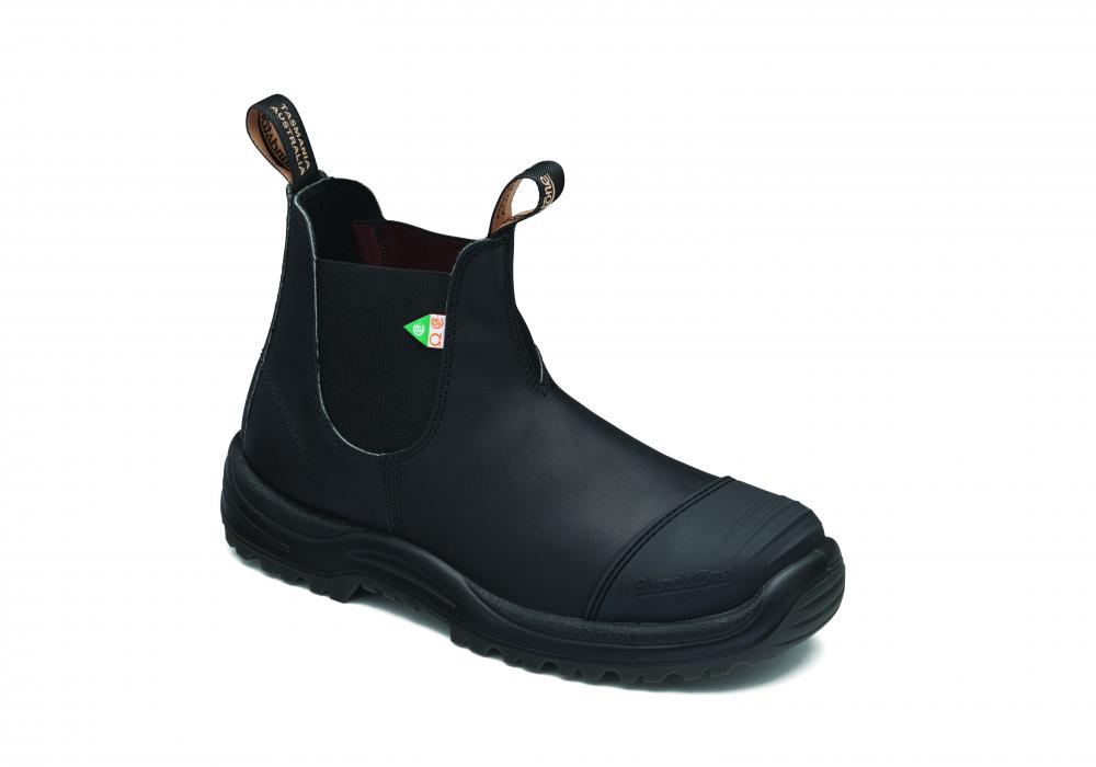 BLUNDSTONE CSA BOOT, TOE CAP, BLACK