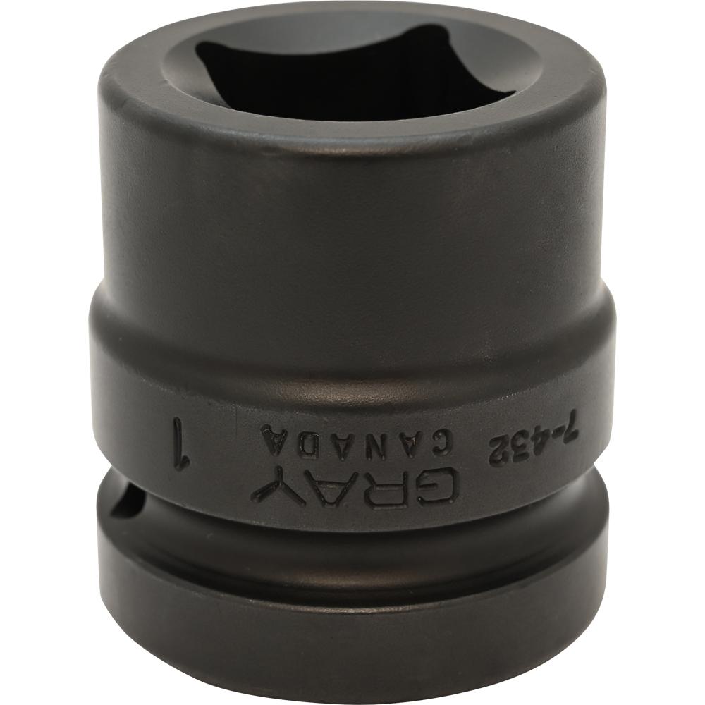 1&#34; X 1&#34; Drive, 4 Point Standard Length, Impact Socket