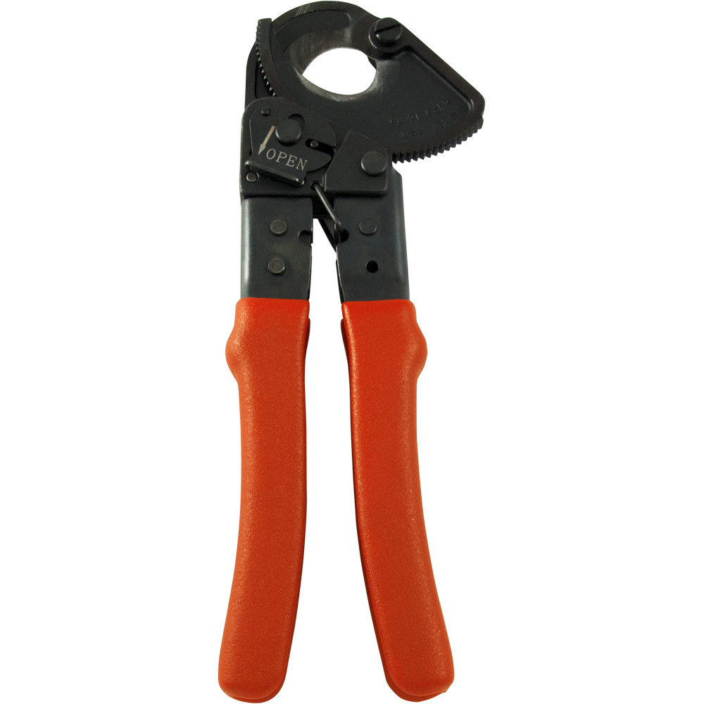 Ratcheting Cable Cutter, 10" Long