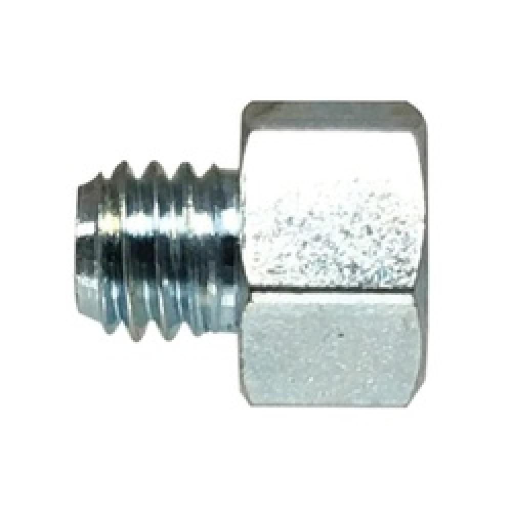 ADAPTER 1/4-28 X M6 X 1 9MM ZINC-PLD STL