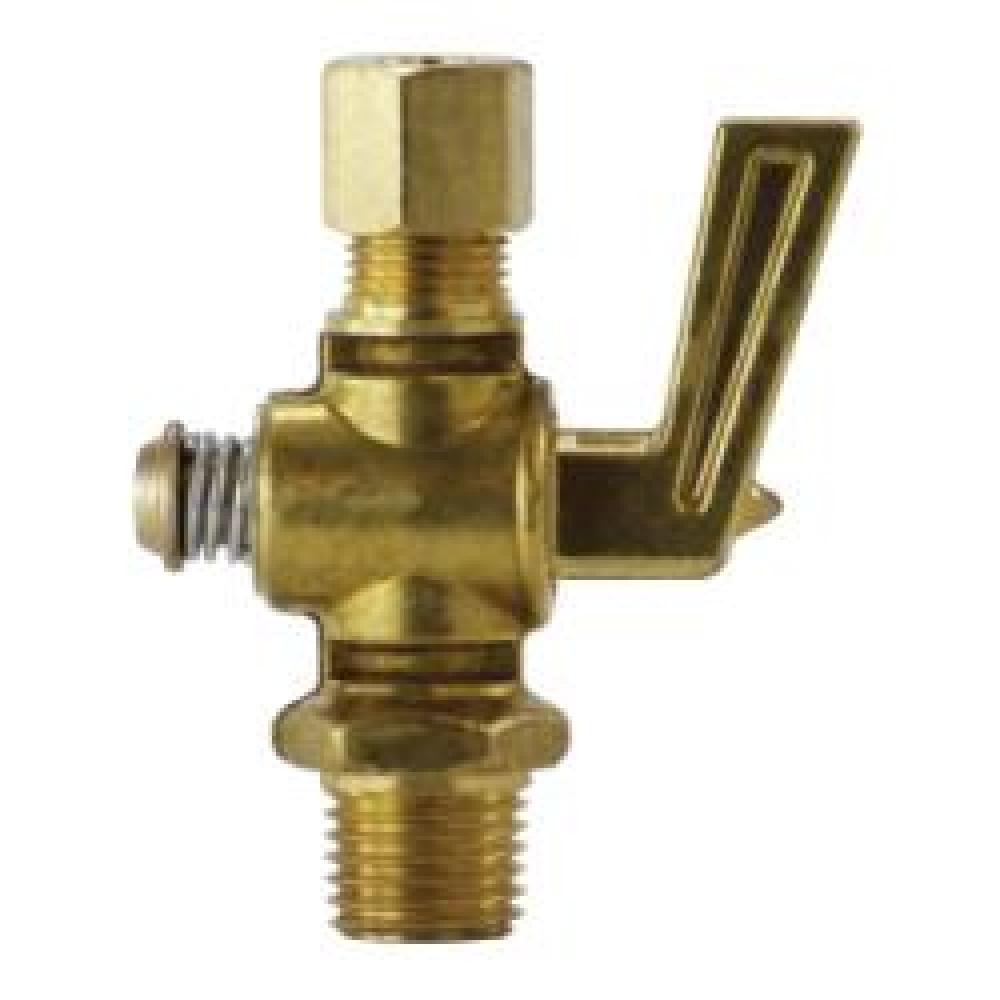 COCK SHUT-OFF 1/4 X 1/4IN FGD BRS 30PSI