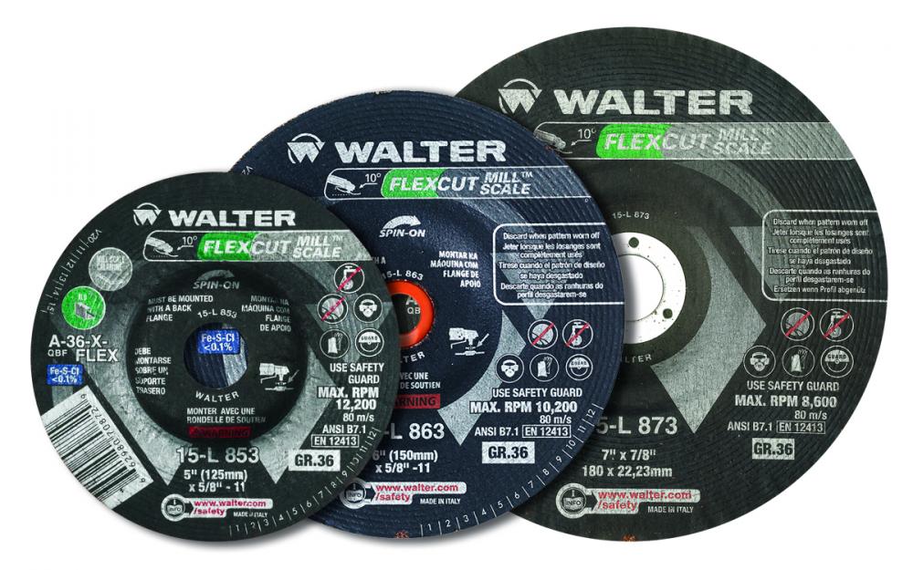 4-1/2 in X 5/8-11 in Grade: A-36-FLEX, Grit 36,  type: 29S, Flexcut Mill Scale