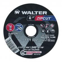 Walter Surface 11T042 - 4-1/2 in. X 3/64 in. X 7/8 in. Grade: A-60-ZIP, type: 1, ZIPCUT