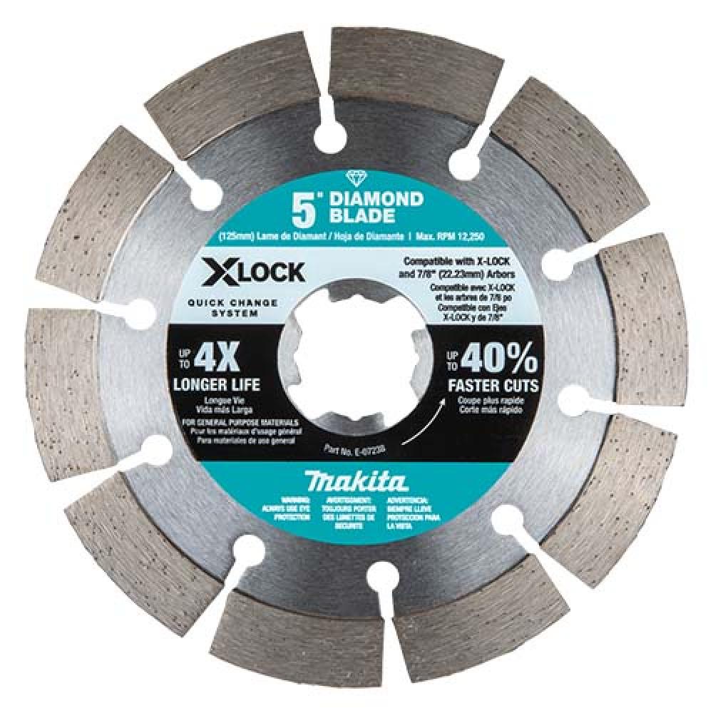 X-LOCK 5" Segmented Diamond Blade for Masonry Cutting (E-07238)