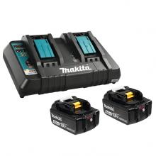 Makita Y-00315 - 18V 2 x 4.0Ah Li-Ion Battery & Dual-Port Rapid Charger Kit