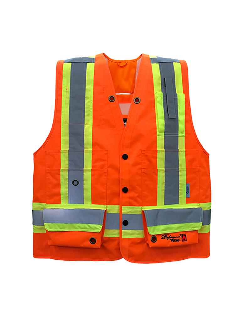 Viking Professional &#34;Journeyman 300D&#34; Trilobal Rip-stop FR Surveyor Vest