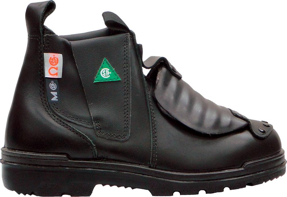 6&#34; Slip on Welder&#39;s Gaitor Safety Boot- Black