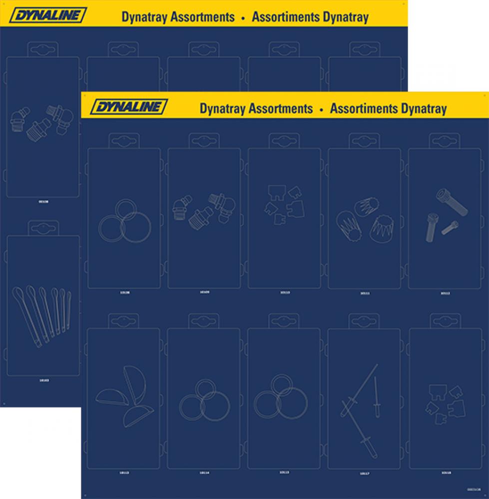 Dynatray Assortment Merchandiser Boards Only 2 x 24x24