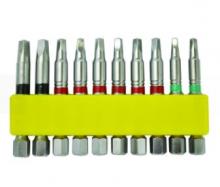 Dynaline 711252 - 10 Pack Assorted Robertson Impact Bits