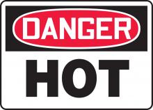 Accuform MCPG019VA - Safety Sign, DANGER HOT, 7" x 10", Aluminum