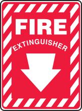 Accuform MFXG417VP - Safety Sign, FIRE EXTINGUISHER, 10" x 7", Plastic
