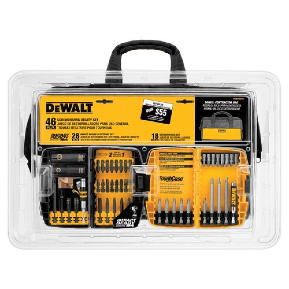 46 Pc. Screwdriving Utility Set with Bag