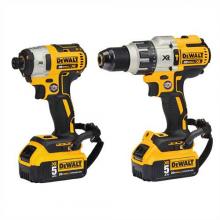 DeWalt DCK299P2LR - 20V MAX* XR(R) Hammer Drill/Impact Driver Combo Kit with LANYARD READY(TM) Attachment Points