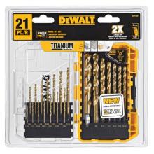 DeWalt DW1342 - 21PC Titanium Speed Tip Drill Bit Set