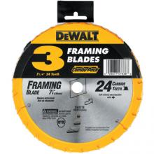 DeWalt DW3578B3 - 3 pack of 7-1/4" 24T Framing Saw Blades