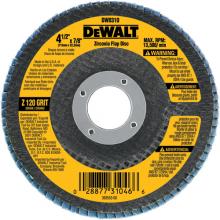 DeWalt DW8310L - 4-1/2"X 7/8" Z120 T29 FLAP DISC