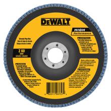 DeWalt DW8368 - 5" x 5/8"-11 80g type 27 HP flap disc