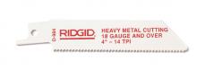 RIDGID Tool Company 80500 - RIDGID Non-Ferrous Metals 4" (100mm) Reciprocating Saw Blade  - 14 Teeth Per in. - 5 Pack