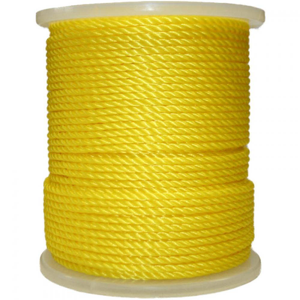 ROPE POLYPROPYLENE TWISTED YELLOW 3/8&#39;&#39; X 630&#39;