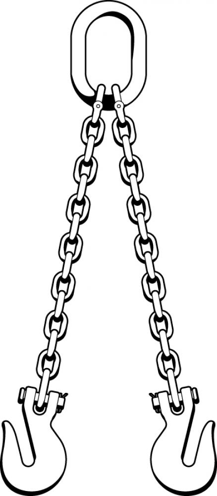 G80 CHAIN DOUBLE SLING 9/32&#39;&#39; X 20&#39; GRAB