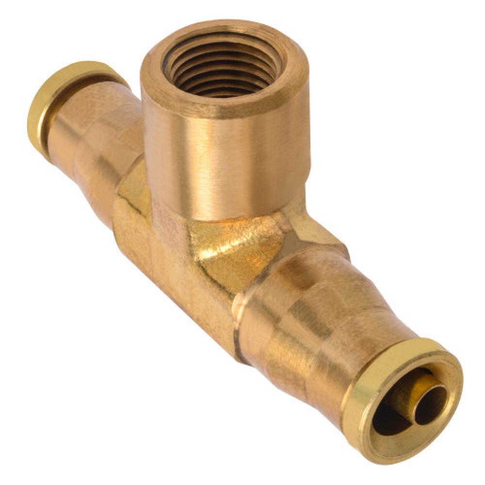 1/4&#34;x1/8&#34; PTC Air Brake Female Branch Tee Brass