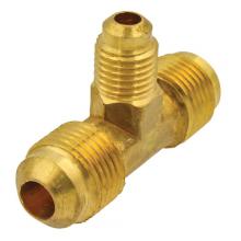 Paulin DF44-10-10-6 - 5/8'x5/8"x3/8" Flare Reducing Tee Forged Brass