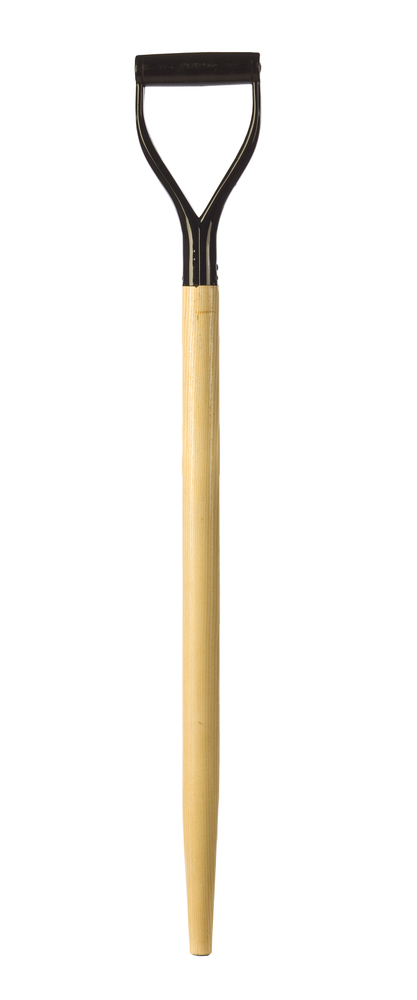 Handle, ash, 36", shovel with steel grip