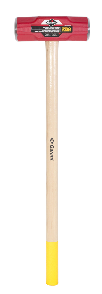 Sledge hammer, d. face, 20 lbs, 36&#34; hickory hdle, safety grip