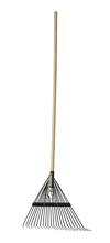 Garant LLR22 - Springback lawn rake, 22 steel tines, hardwood hdle