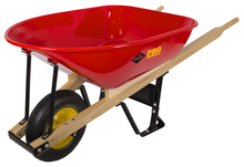 Garant TIFS600 - Wheelbarrow, 6 cu. ft. steel tray, heavy duty industrial