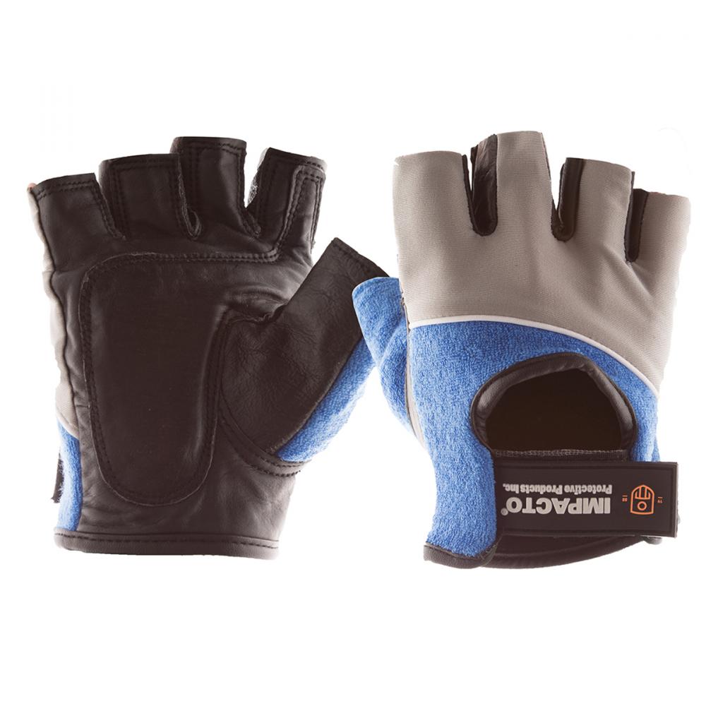 400-00XLPR GLOVE IMPACT GEL BLACK LEATHER