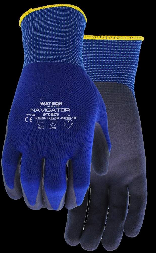 STEALTH NAVIGATOR 15GG NYLON SHELL FOAM NITRILE COATED - L