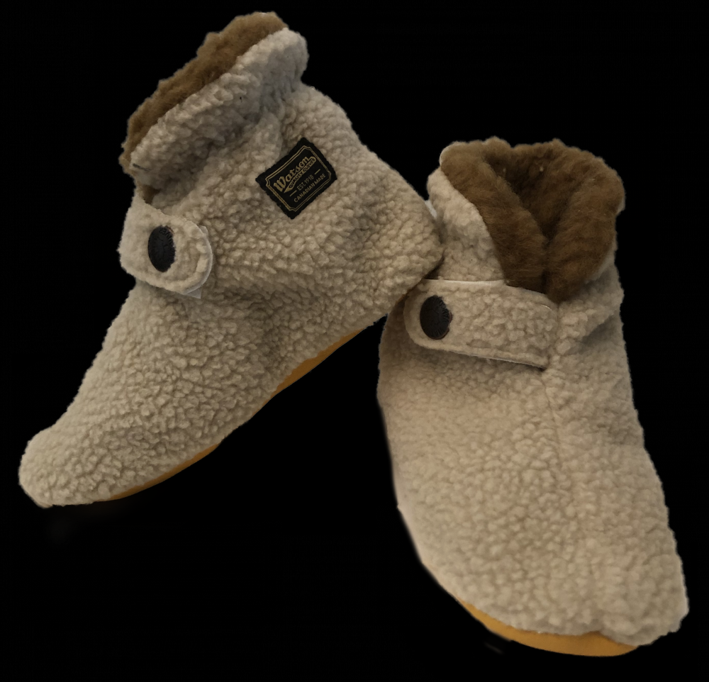 BABY BAA BAA WASTENOT FLEECE SLIPPERS-XSMALL