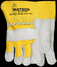 Watson Gloves 1050 - TWO TIMER PREMIUM HEAVY SPLIT COWHIDE DOUBLE PALM COMBO