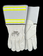 Watson Gloves 3777-L - CIRCUIT BREAKER FULLGRAIN COW REFLECTIVE GAUNTLET UTILITY - L