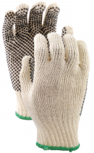 Watson Gloves 417-X - PVC STRING KNIT POLLY/COTTON PVC DOTTED PALM FABRIC - X