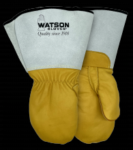 Watson Gloves 9355CR-M - POWERLINE A5 COWHIDE MITT W/GAUNTLET CUFF & C200 LINING - M