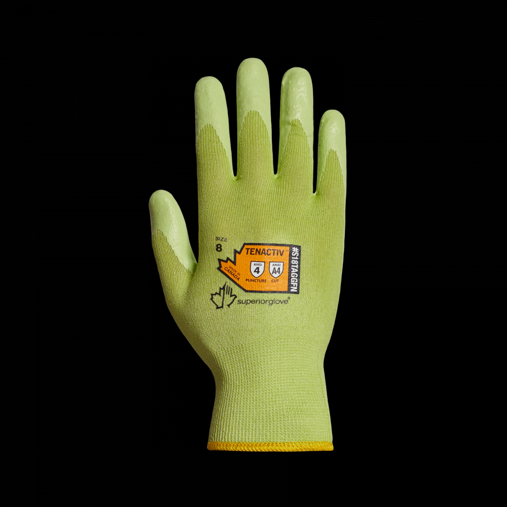 GREEN HIVIZ ESD WITH CUT A4