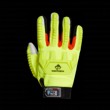 Superior Glove MXGKGHVB-2XL - CUT A5 IMPACT LEATHER PALMS