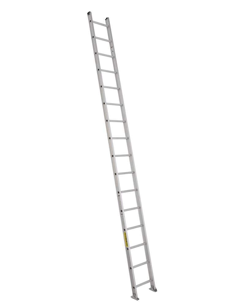 16' Aluminum Straight Ladder Type IA 300 Load Capacity (lbs)