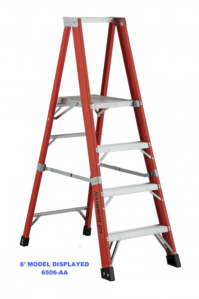 10&#39; Fiberglass Step Ladder Type IAA 375 Load Capacity (lbs)